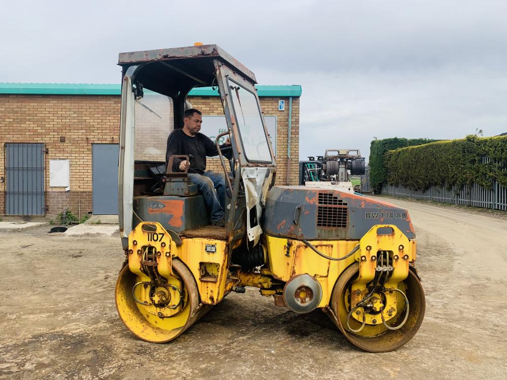 BOMAG BW138AD VIBRATING DRUM ROLLER*C/W DEUTZ ENGINE*VIDEO*