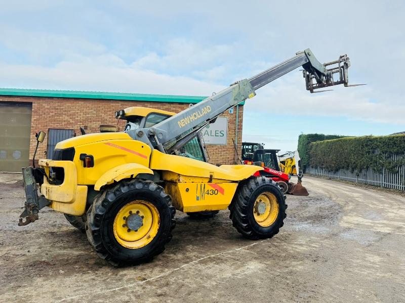 NEW HOLLAND LM430 TELEHANDLER*C/W PALLET TINES*VIDEO*