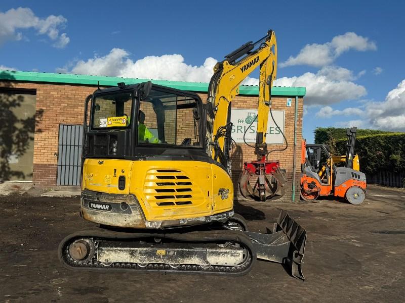 YANMAR SV60-A EXCAVATOR*YEAR 2019*C/W SCRAP GRAB*VIDEO*