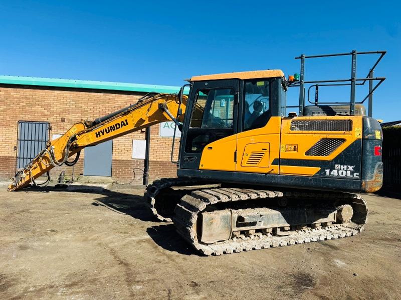 HYUDAI HX140L C EXCAVATOR*C/W BLOCK PADS*YEAR 2020*VIDEO*