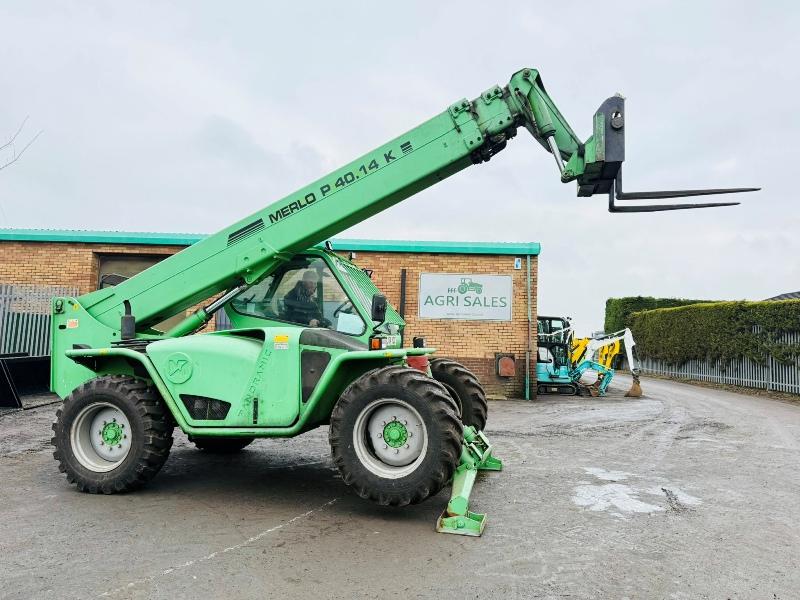 MERLO P40.14K TELEHANDLER*SWAY CAB*2902 HOURS*VIDEO*