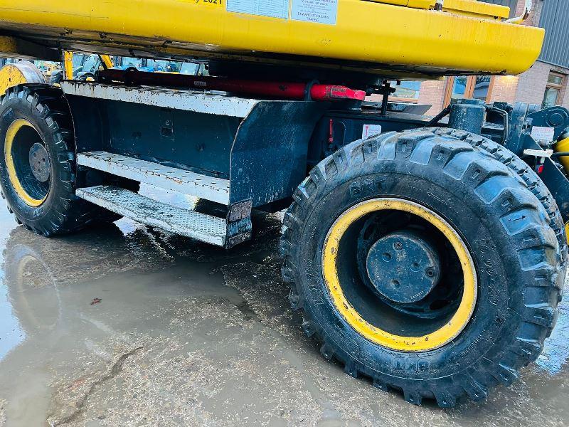 KOMATSU PW160ES-7K 4WD WHEELED EXCAVATOR C/W QUICK HITCH & RAILWAY GEAR *VIDEO*