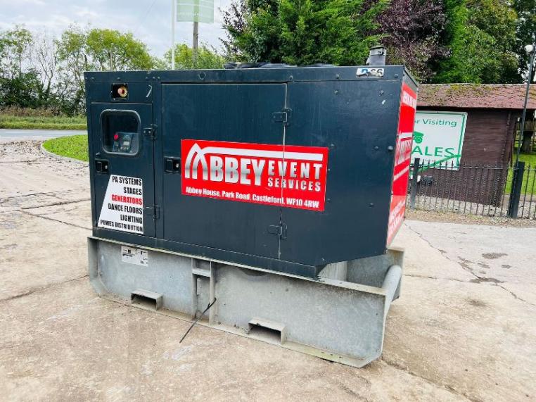 SDMO R66C2 60KVA GENERATOR *YEAR 2010* C/W JOHN DEERE ENGINE *VIDEO*