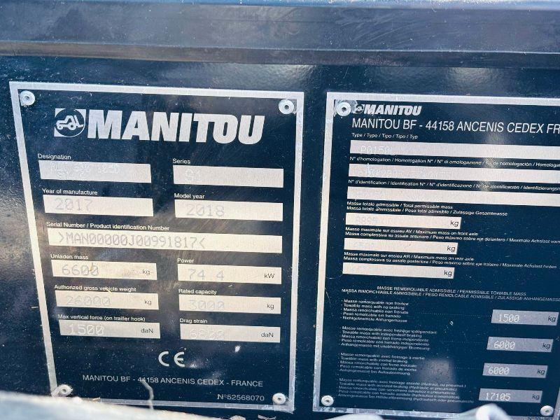 MANITOU MLT 630 105D TELEHANDLER*C/W PALLET TINES*VIDEO*
