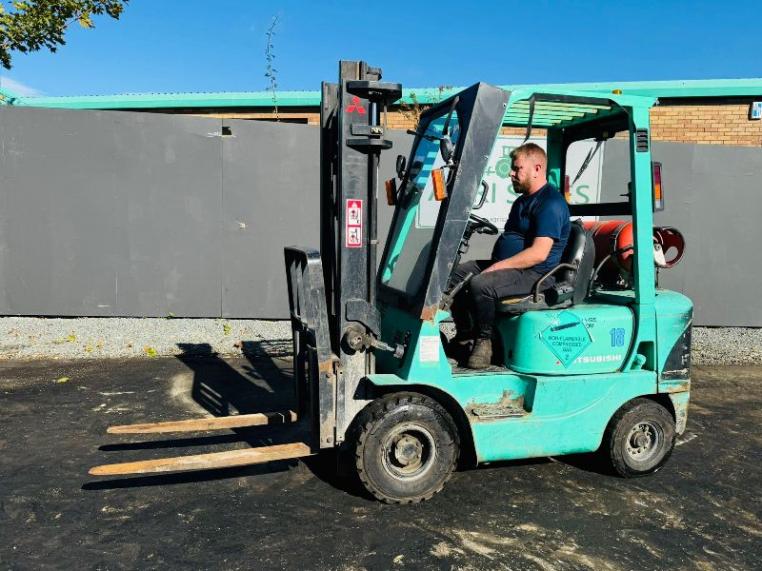MITSUBISHI CASCADE SIDESHIFT FORKLIFT*C/W PALLET TINES*VIDEO*