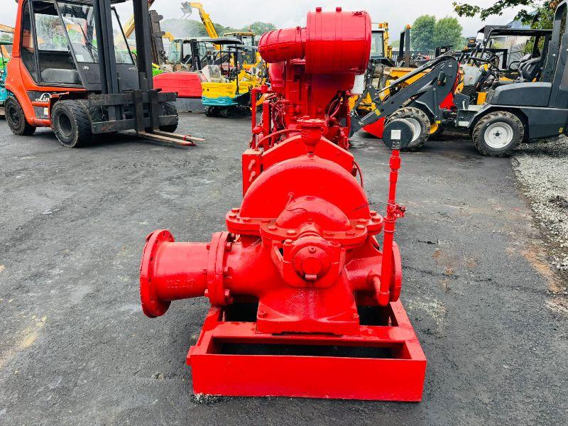 CUMMINGS N-855-F 6 INCH WATER PUMP *C/W 6 CYLINDER ENGINE*VIDEO*