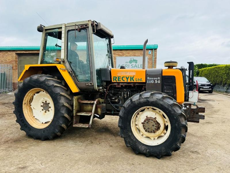 RENAULT 4WD 110.54 TRACTOR*C/W REAR PTO*VIDEO*