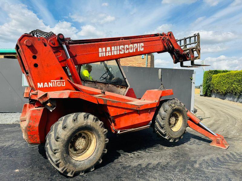 MANITOU MT1230 SCP TELEHANDLER*C/W JACK LEGS AND PALLEET TINES*VIDEO*