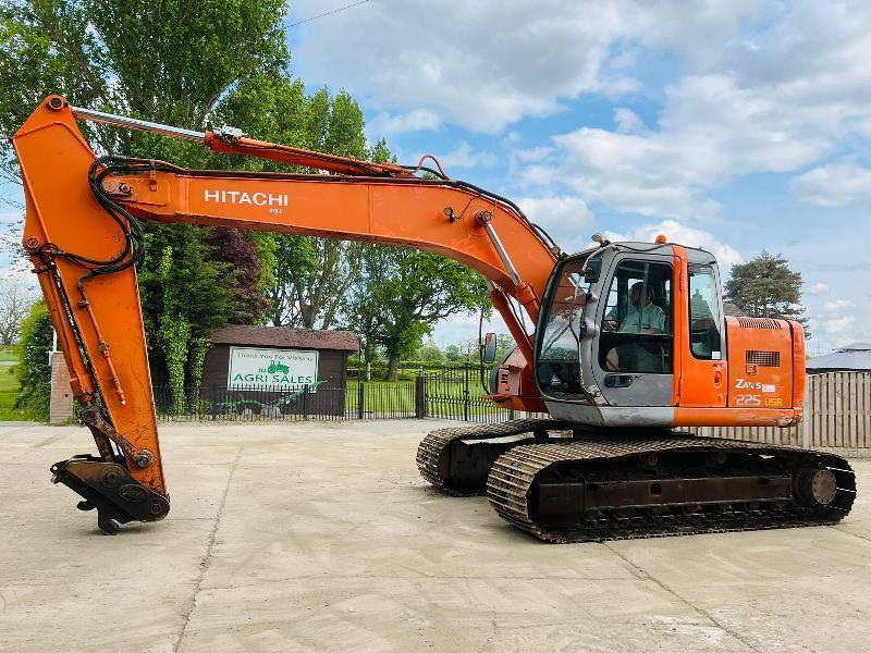 HITACHI ZX225USR TRACKED EXCAVATOR C/W QUICK HITCH *VIDEO*