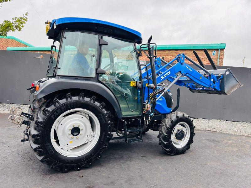 SOLIS 50RX TRACTOR*C/W SOLIS FRONT LOADER*194 HOURS*YEAR 2021*VIDEO*