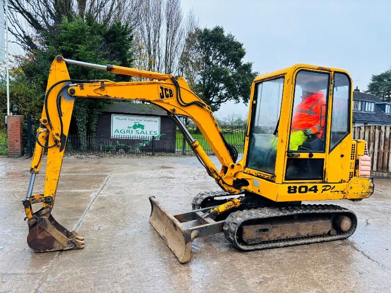 JCB 804 PLUS TRACKED EXCAVATOR *3619 HOURS* C/W RUBBER TRACKS *VIDEO*