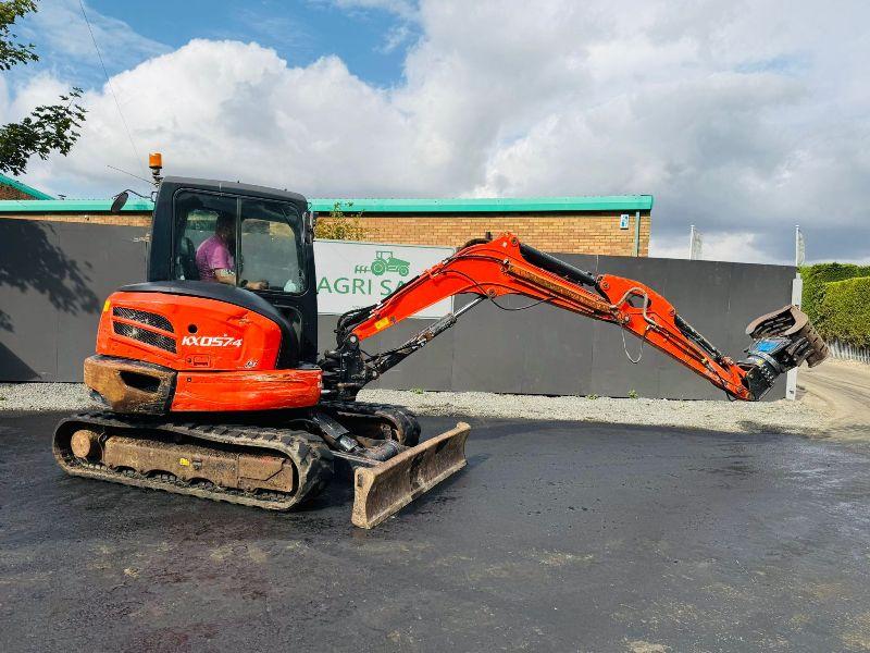 KUBOTA KX057-4 EXCAVATOR*C/W SELECTOR GRAB*YEAR 2018*VIDEO*