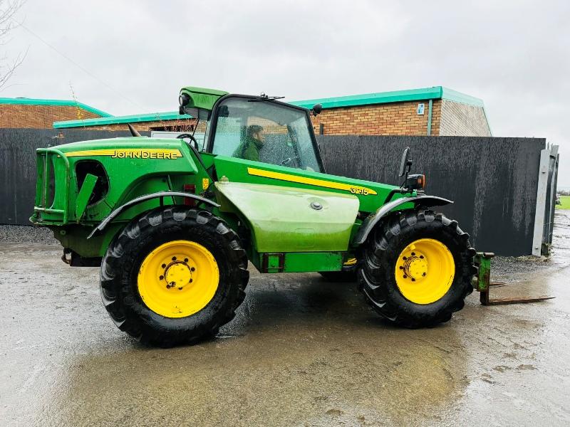 JOHN DEERE 3215 TURBO TELEHANDLER*AG SPEC*C/W PALLET TINES*VIDEO*
