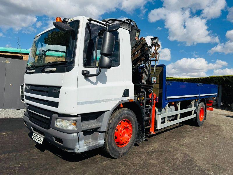 DAF 4X2 18 TONNE DROPSIDE LORRY*C/W HIAB XF 122/CL*VIDEO*