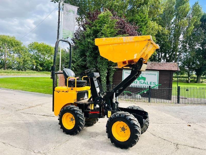 JCB 1THT 1 TON HIGH TIP DUMPER *YEAR 2016, 1147 HOURS* C/W ROLE BAR*VIDEO*