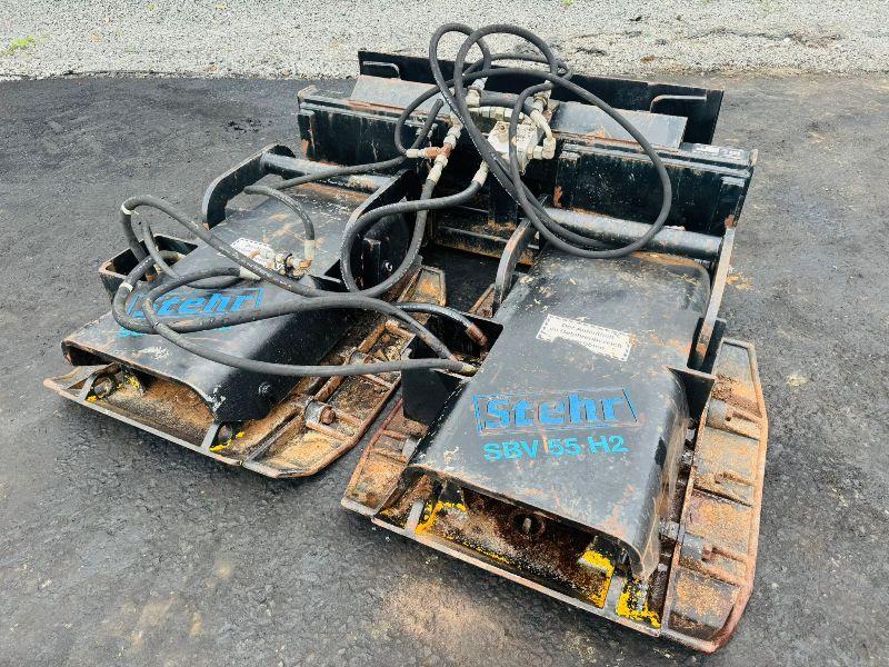 STEHR SBV55 H2 WACKER PLATE TO SUIT SKIDSTEER*VIDEO*