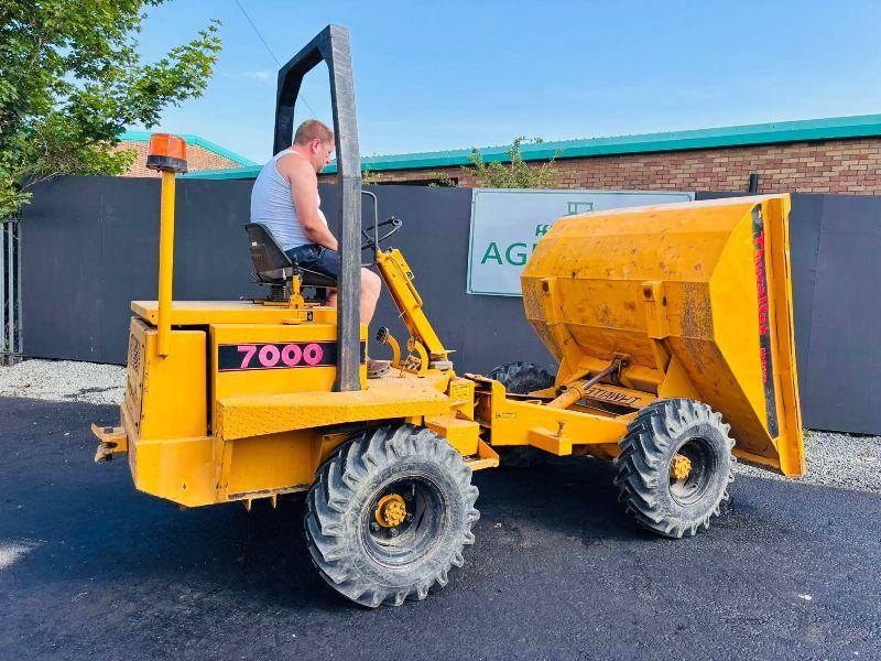 THWAITES 7000 3 TONNE STRAIGHT TIP DUMPER*VIDEO* 