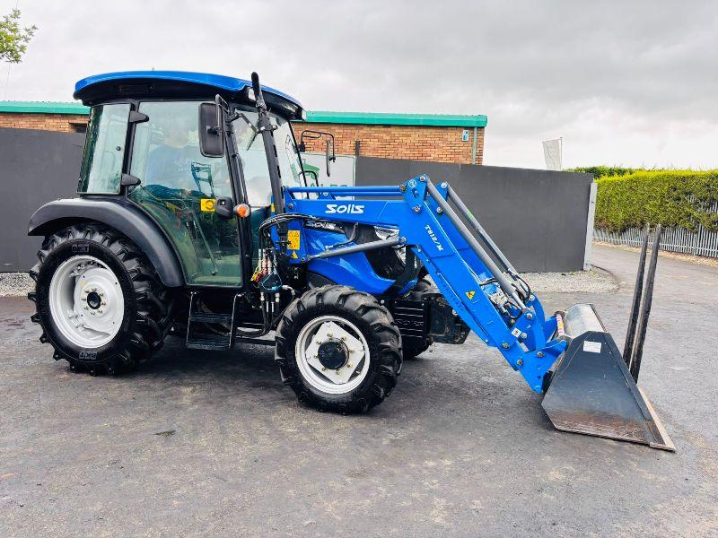 SOLIS 50RX TRACTOR*C/W SOLIS FRONT LOADER*194 HOURS*YEAR 2021*VIDEO*