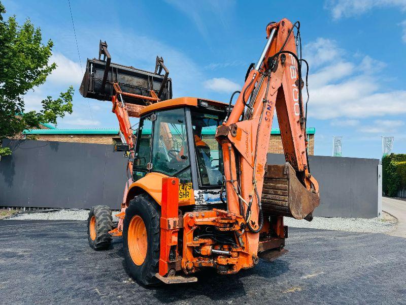 FIAT HITACHI FB100 FRONT LOADER AND DIGGER*C/W 4 IN 1 BUCKET AND PALLET TINES*VIDEO*