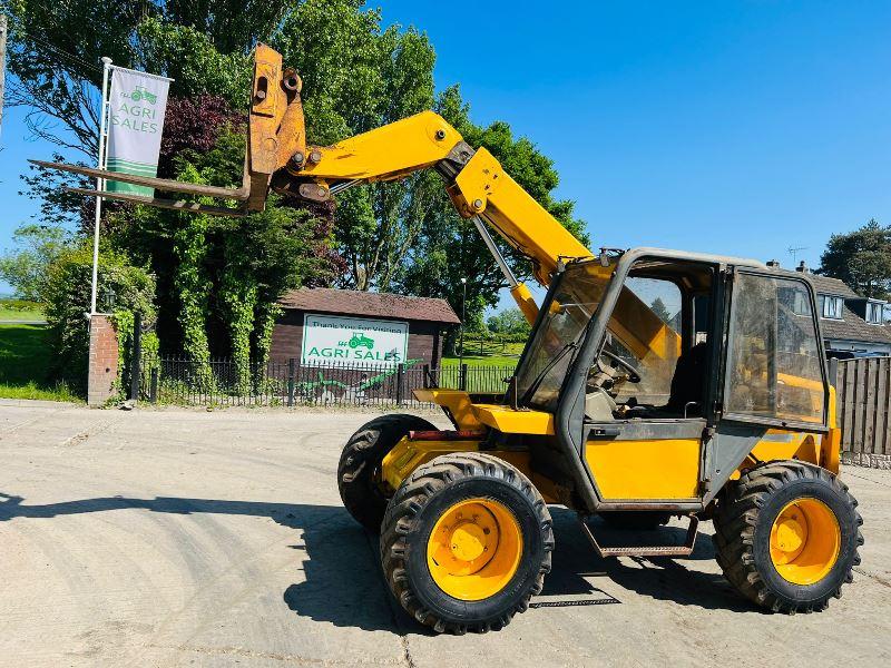 JCB 520 4WD TELEHANDLER C/W PALLET TINES *VIDEO*