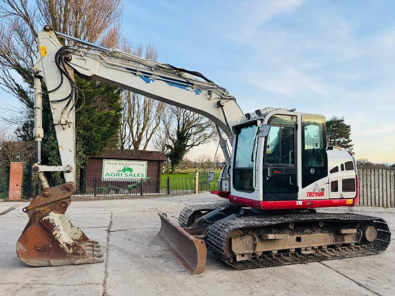 TAKEUCHI TB2150R EXCAVATOR *YEAR 2018, 5851 HOURS* C/W PIPPED FOR GRAB *VIDEO*