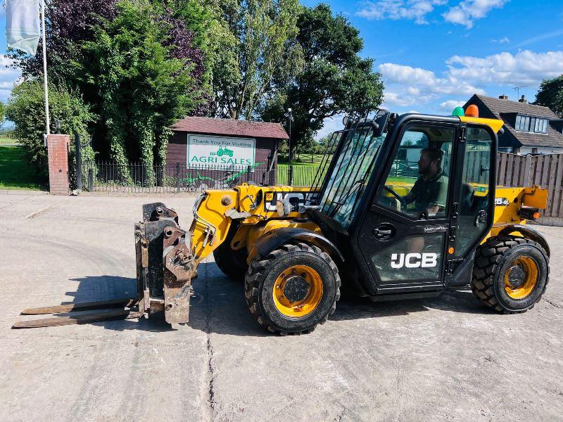 JCB 525-60 HI VIZ 4WD TELEHANDLER *YEAR 2015* C/W PALLET TINES *VIDEO*