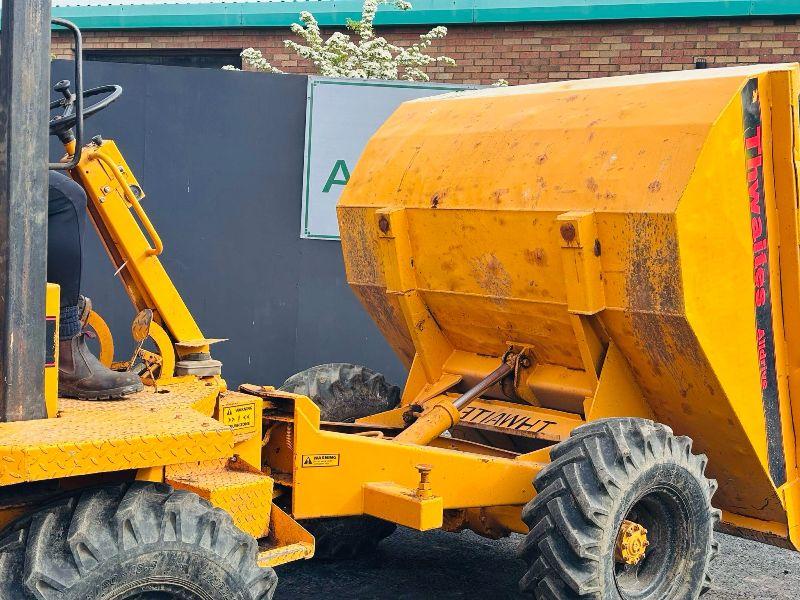 THWAITES 7000 3 TONNE STRAIGHT TIP DUMPER*VIDEO*