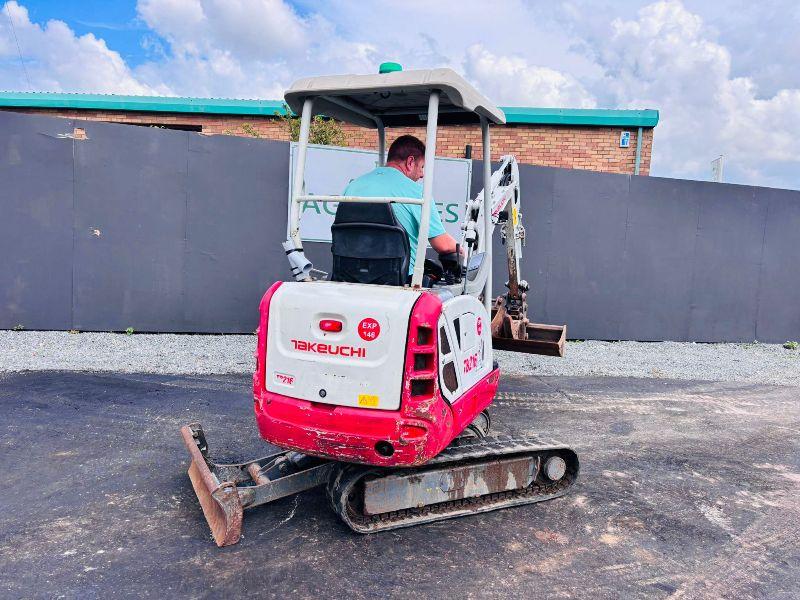 TAKEUCHI TB216 MINI EXCAVATOR*YEAR 2019*C/W 3 BUCKETS/RIPPER*VIDEO*