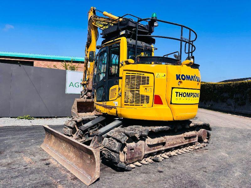 KOMATSU PC138US-11 EXCAVATOR*C/W BUCKET*READING 8387 HOURS*YEAR 2018*VIDEO*