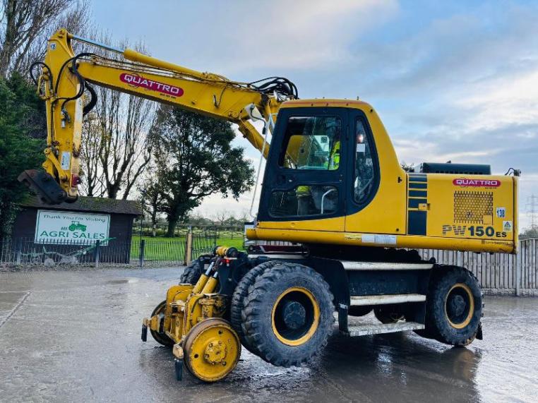 KOMATSU PW150ES-6K 4WD *ENGINEERING CONFORMANCE CERTIFICATE*VIDEO*