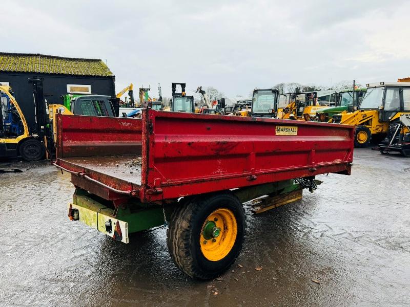 MARSHALL S4 TIPPING TRAILER*C/W DROP DOWN SIDES*VIDEO*