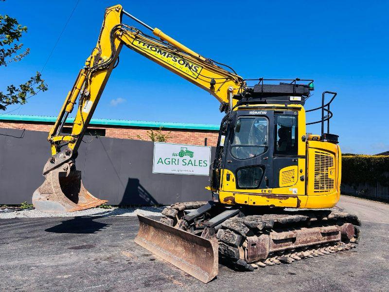 KOMATSU PC138US-11 EXCAVATOR*C/W BUCKET*READING 8387 HOURS*YEAR 2018*VIDEO*
