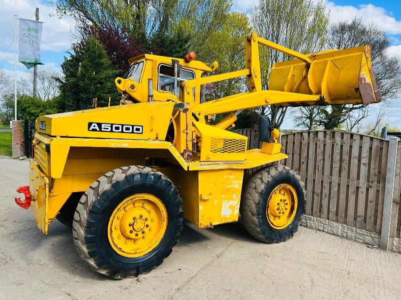 MUIR HILL A5000 4WD LOADING SHOVEL C/W PERKINS ENGINE & 4 WHEEL STEER *VIDEO*