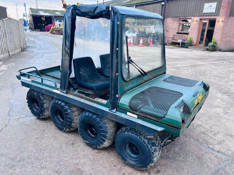 HILLCAT 8WD UTLITY VEHICLE C/W EASY SHEET CANOPY 