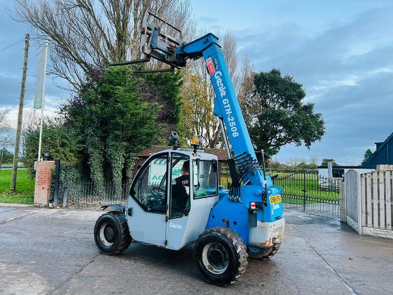 GENIE GTH-2506 4WD TELEHANDLER *ONLY 3169 HOURS* C/W PALLET TINES *VIDEO*