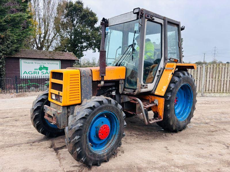 RENAULT 4WD TRACTOR C/W PICK UP HITCH *VIDEO*