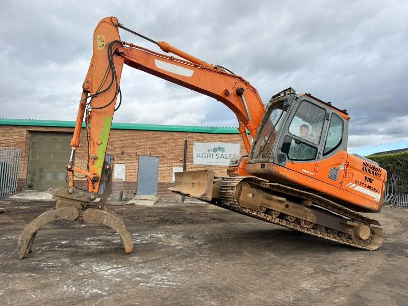 DOOSAN DX140LC EXCAVATOR*YEAR 2012*C/W GRAPPLE*VIDEO*