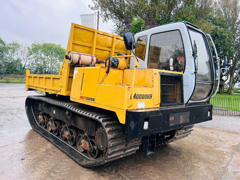 MOROOKA MST1500VD TRACKED DUMPER * 5875 HOURS * C/W RUBBER TRACKS *VIDEO*