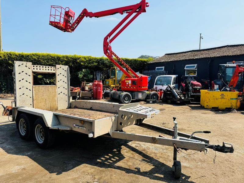 TWIN AXLE INDESPENSION TRAILER*C/W DROP DOWN RAMPS*VIDEO*