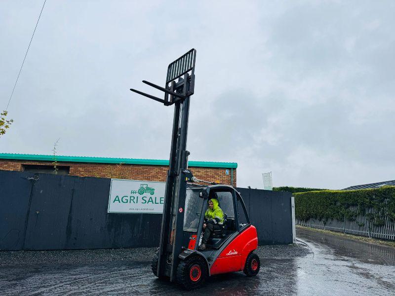 LINDE H30D FORKLIFT*DIESEL ISSUE*C/W PALLET TINES*VIDEO*