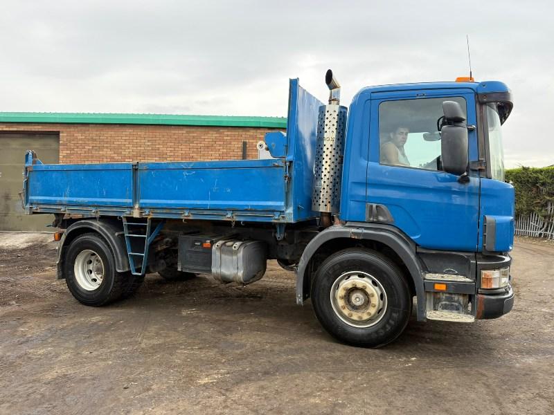 SCANIA P94D 220 3 WAY TIPPER LORRY*C/W EASY SHEET*VIDEO*