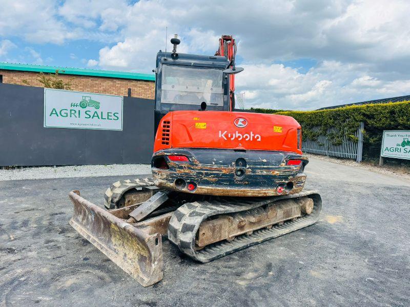 KUBOTA KX080-4A EXCAVATOR *C/W BUCKET* YEAR 2018*VIDEO*