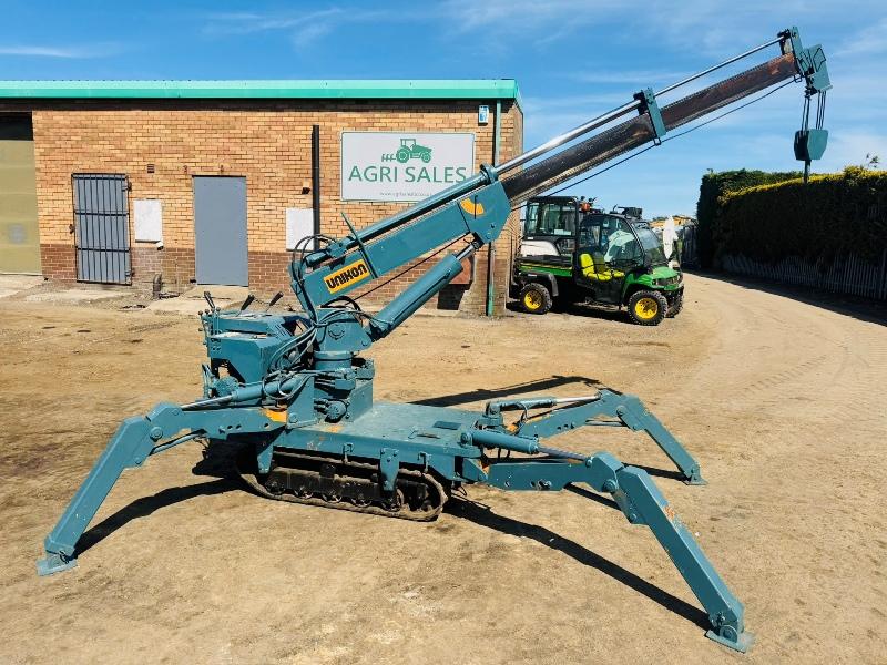 UNIKON MOBILE SPIDER CRANE*C/W SUPPORT LEGS*VIDEO*