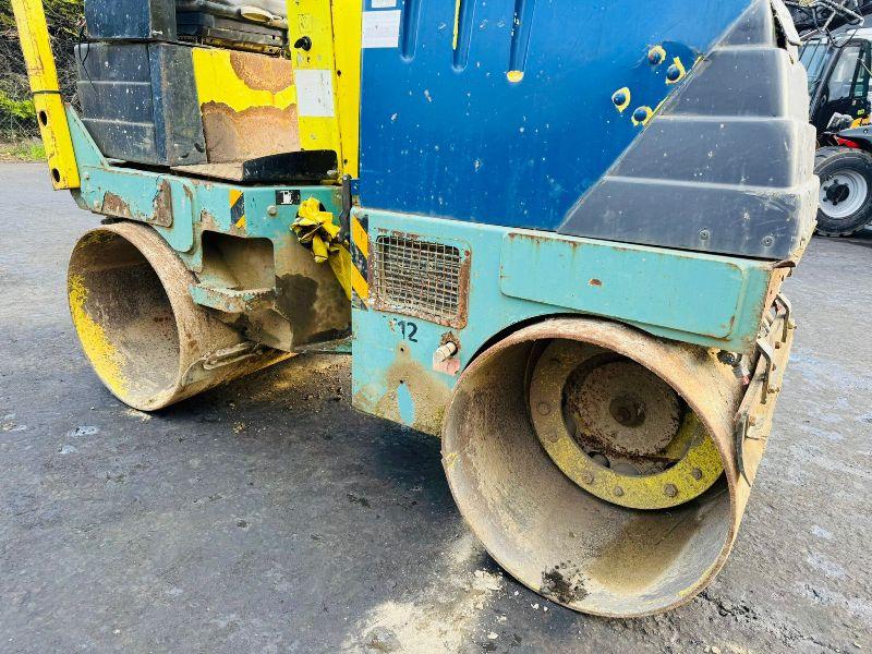 AMMANN AV12-2 DOUBLE DRUM ROLLER*TURNS OVER DIESEL ISSUES*VIDEO*