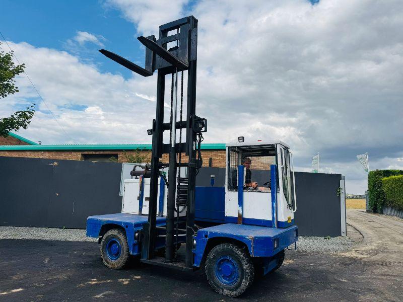 FANTUZZI SF.50XX SIDELOADER FORKLIFT*C/W PALLET TINES*VIDEO*