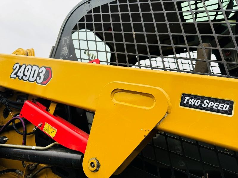 CATERPILLAR 249D3 TRACKED SKIDSTEER*C/W BUCKET*YEAR 2019*VIDEO*