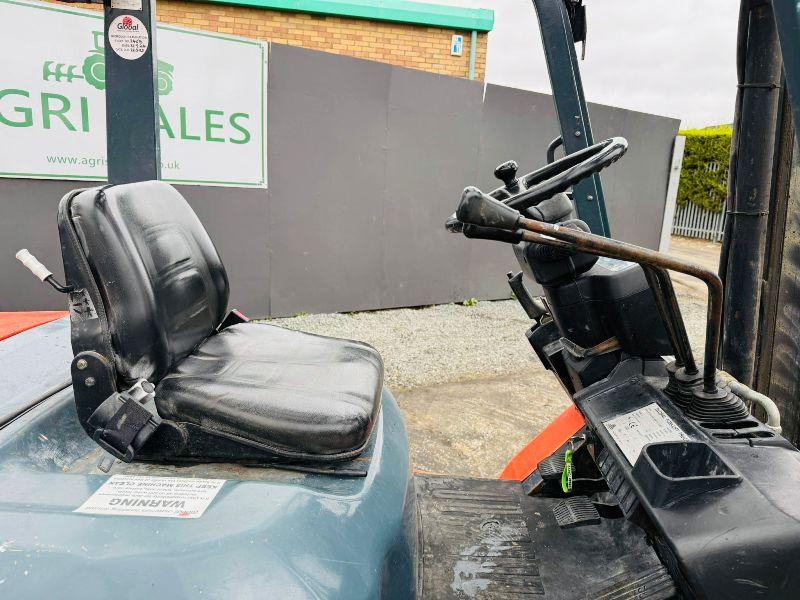 TOYOTA 30 DIESEL FORKLIFT*C/W SIDESHIFT*YEAR 2013*VIDEO*
