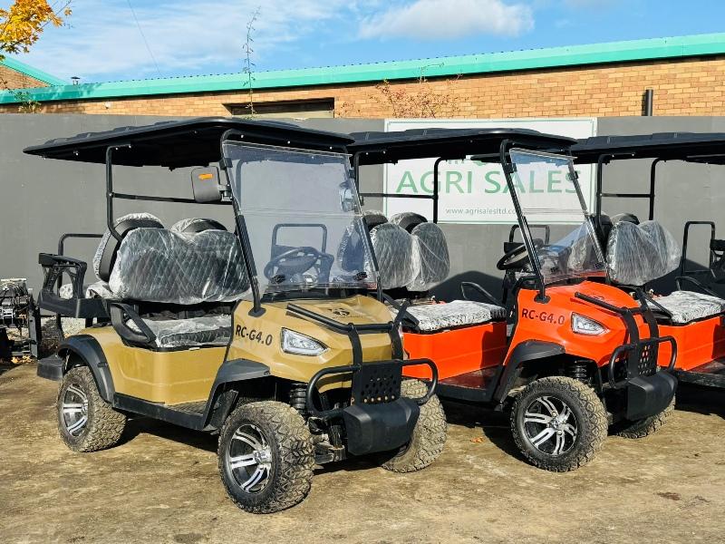 *NEW UNUSED**RACCOON RC-G4.0 ELECTRIC GOLF CART*CHOICE OF 4*VIDEO*