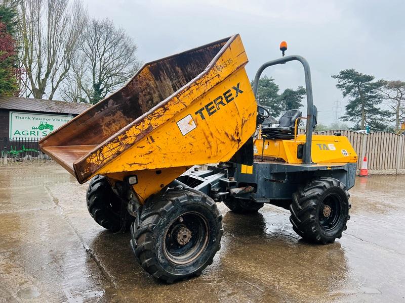 TEREX TA6 4WD DUMPER * YEAR 2011 , 2459 HOURS  * C/W ROLE BAR *VIDEO*