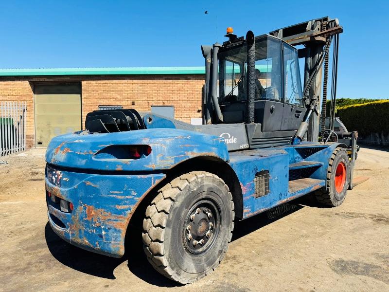 LINDE H160/02 FORKLIFT*C/W SIDE SHIFT*16 TONNE LIFT*VIDEO*